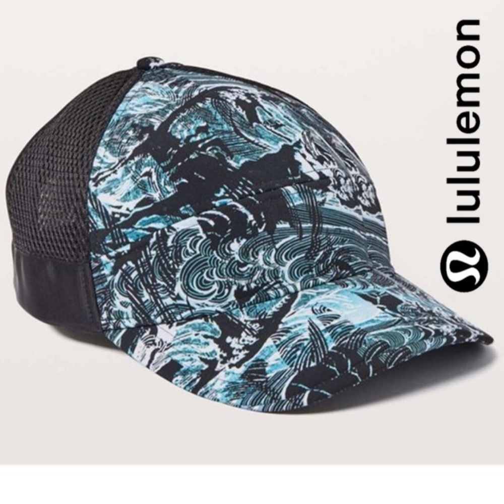 Lululemon Dash & Splash Cap II Eternal Wave Starlight Black One Size Mesh Hat